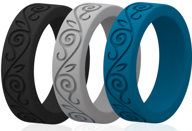 Profession Design Good Quality Good Quality Fashionable Food Grade Silicone 5~12 Size Silicone Wedding Ring