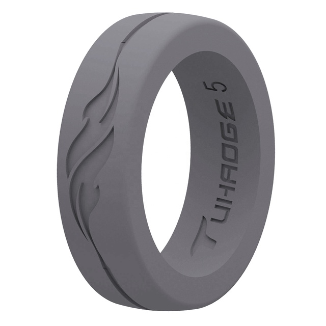 2021 Badu new fashion design silicone ring & single or married silicone wedding ring men's Silicone wedding ring